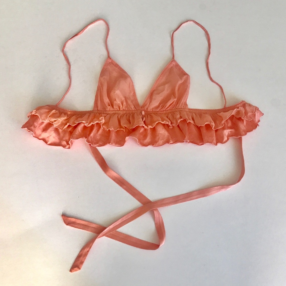 Sheer 🍑 Bralette with Tie